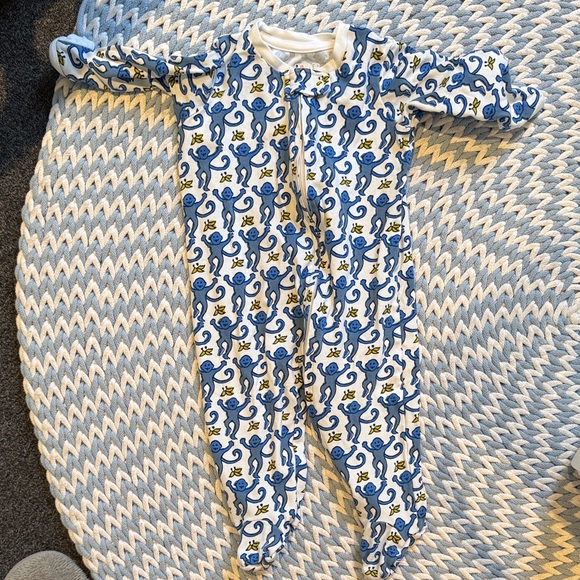 Roller Rabbit Monkey Footie - Picture 1 of 2